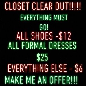 Closet clear out!!!! MAKE ME AN OFFER!